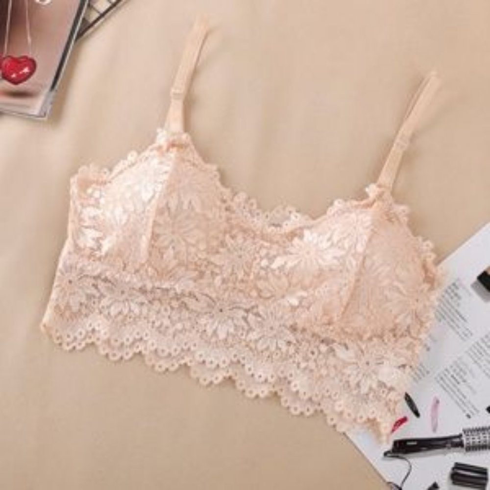 Beige Lace Bralette